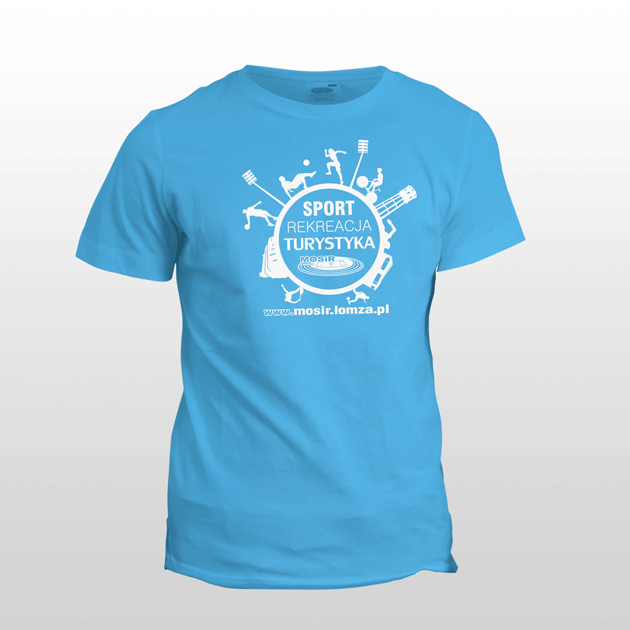 Projekt t-shirt dla MOSiR w Łomży