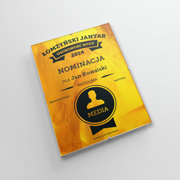 Projekt nominacji do tytułu Łomżyńskie Jantary
