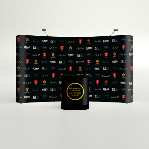 Projekt ścianki na galę Łomzyńskie Jantary