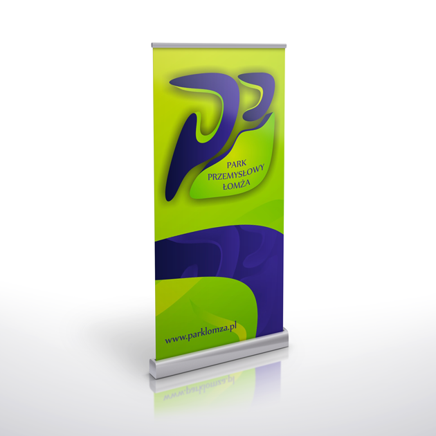 Opracowanie grafiki na rollup dla Parku Przemysłowego Łomża