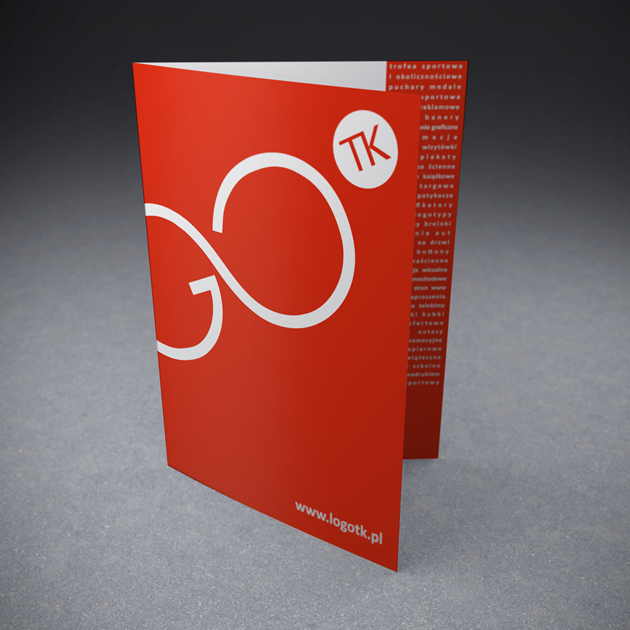 Teczka ofertowa - projekt dla Agencji Reklamy LOGOTK