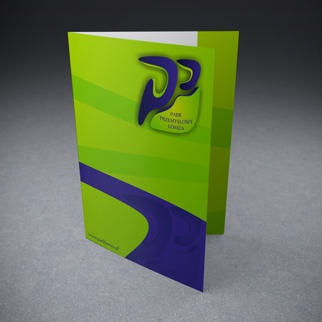 Projekt teczki ofertowej dla Parku Przemysłowego w Łomży