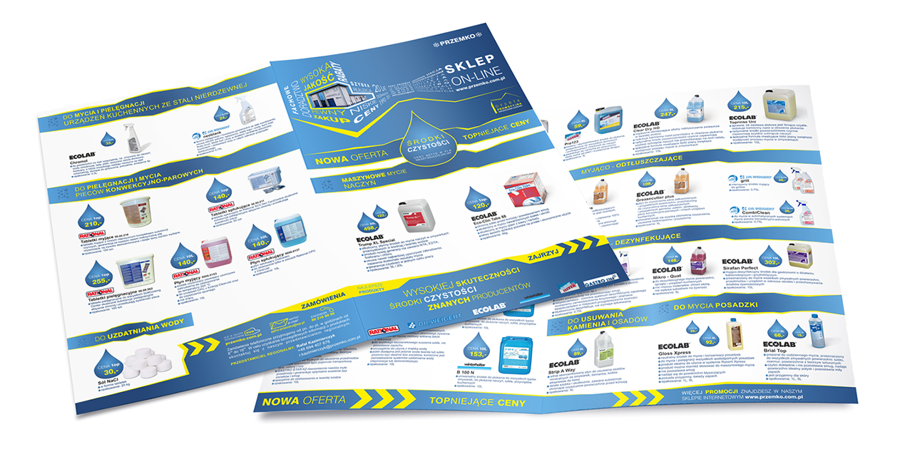 Projekt gazetki ofertowej dla PPHU PRZEMKO